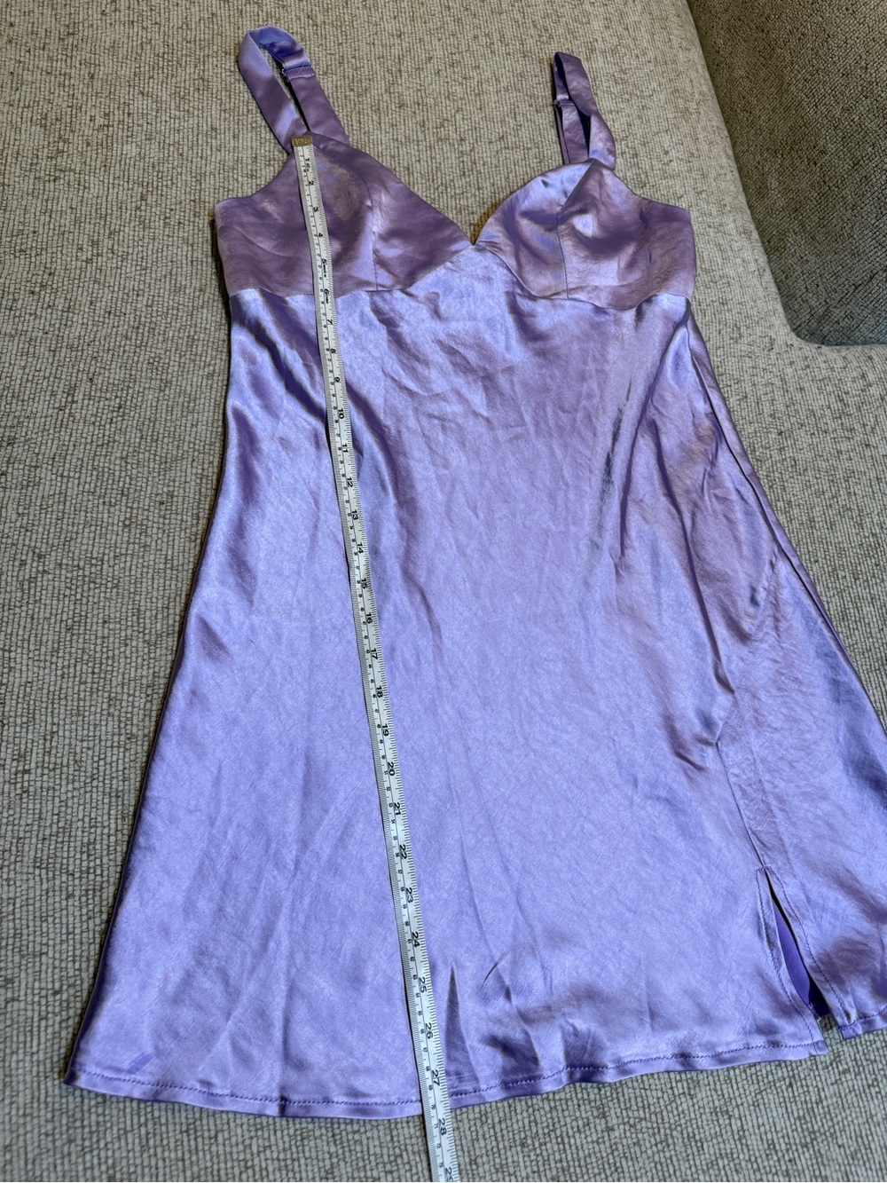 Princess Polly Lavender Satin Slip Dress - Picture 4 of 5